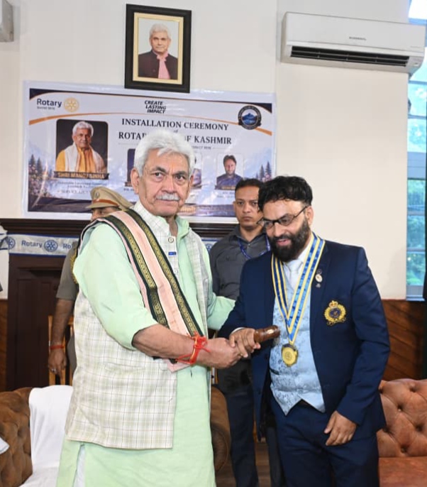 'Lieutenant Governor Attends Rotary Club of Kashmir’s Installation Ceremony'